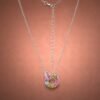 necklacebixicircle4 Tourmaline Color Wreath Necklace|彩碧花環 925純銀彩色碧璽鋯石項鍊