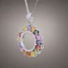 Rainbow Sapphire Wreath Necklace｜彩虹藍寶花環 925純銀彩色藍寶石鋯石項鍊