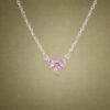 Pink Sapphire Trio Necklace｜粉紅星芒 925純銀粉紅藍寶石項鍊