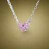 Pink Sapphire Trio Necklace｜粉紅星芒 925純銀粉紅藍寶石項鍊