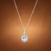 necklacehailambaobig2 Sky Serenity Necklace|晴空微光 925純銀天空藍托帕石鋯石項鍊