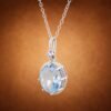 necklacehailambaobig4 Sky Serenity Necklace|晴空微光 925純銀天空藍托帕石鋯石項鍊