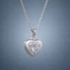 necklacehearthailambao3 Aquamarine Heart Glow Necklace|海藍之心 925純銀海藍寶鋯石愛心項鍊