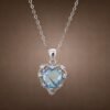 necklacehearttopaz3 Swiss Blue Heart Necklace|瑞士藍心光 925純銀瑞士藍托帕石鋯石項鍊