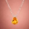 necklacehuansiejingotabig2 Golden Drop Necklace|金色光滴 925純銀黃水晶項鍊