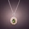 necklacelubixidoublesilver1 Verdant Royale Tourmaline Necklace|翠綠華光 925純銀局部鍍金綠碧璽鋯石項鍊