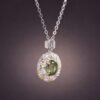 necklacelubixidoublesilver3 Verdant Royale Tourmaline Necklace|翠綠華光 925純銀局部鍍金綠碧璽鋯石項鍊