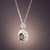 necklacelubixidoublesilver4 Verdant Royale Tourmaline Necklace|翠綠華光 925純銀局部鍍金綠碧璽鋯石項鍊
