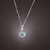 necklacemoonstonecircle1 Blue Moon Glow Necklace|藍月微光 925純銀藍光月光石項鍊