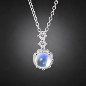 Blue Moon Glow Necklace｜藍月微光 925純銀藍光月光石項鍊