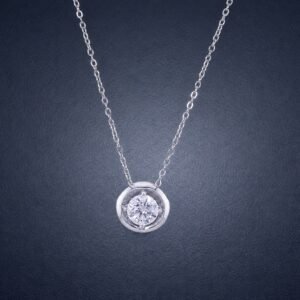 Eternal Brilliance Moissanite Necklace｜恆耀 925純銀1克拉莫桑石項鍊