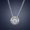 Eternal Brilliance Moissanite Necklace｜恆耀 925純銀1克拉莫桑石項鍊