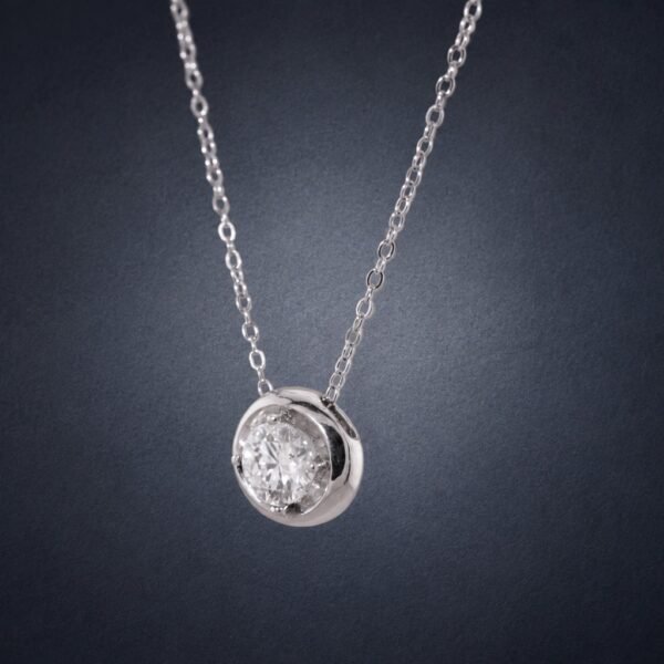 Eternal Brilliance Moissanite Necklace｜恆耀 925純銀1克拉莫桑石項鍊