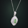 Verdant Radiance Tsavorite Necklace｜翠耀星芒 925純銀沙弗萊石鋯石項鍊