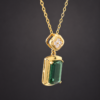 pendant18klubixi2 Verdant Prestige Tourmaline Necklace|翠境臻光 18K黃金綠碧璽鑽石項鍊