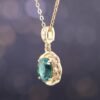 pendantlubixiqueson4 Verdant Embrace Tourmaline Pendant|翠綠之擁 18K黃金綠碧璽墜飾