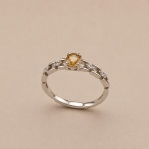 Golden Vine Ring｜金藤暖光 925純銀黃色碧璽戒指