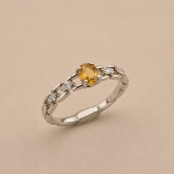 rimngsilveryellowsapp2 Golden Vine Ring|金藤暖光 925純銀黃色碧璽戒指