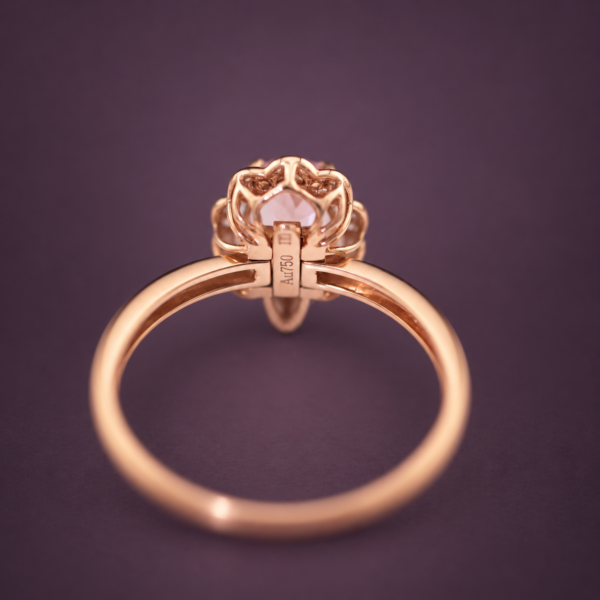 ring-pendantrosemorganite3 Rose Éclat Convertible Ring & Pendant|玫光幻變 18K玫瑰金摩根石鑽石兩用戒墜