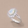 Aurora Opal Ring｜極光幻彩 925純銀蛋白石鋯石戒指