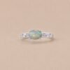 Prismatic Meadow Ring｜幻彩森光 925純銀水晶蛋白石戒指