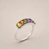 ringsilvercailambaooval2 Sapphire Spectrum Ring|彩虹光譜 925純銀彩色藍寶石戒指