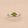 Spring Glow Ring｜春翠微光 925純銀橄欖石戒指
