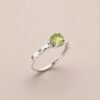 Spring Glow Ring｜春翠微光 925純銀橄欖石戒指