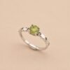 Spring Glow Ring｜春翠微光 925純銀橄欖石戒指