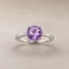 ringsilvercirclesisueijin1 Violet Essence Ring|紫韻純粹 925純銀紫水晶戒指