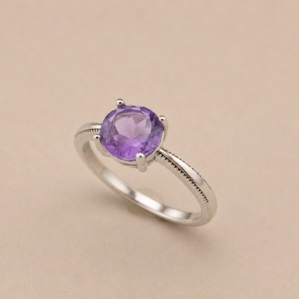 ringsilvercirclesisueijin3 Violet Essence Ring|紫韻純粹 925純銀紫水晶戒指