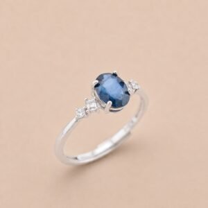 Sapphire Majesty Ring｜藍寶華韻 925純銀藍寶石戒指