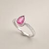 ringsilverfenbixigota3 Rubellite Flame Ring|盧比焰光 925純銀盧比萊戒指
