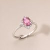 Blush Halo Ring｜玫光之環 925純銀粉紅碧璽鋯石戒指