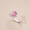 Blush Halo Ring｜玫光之環 925純銀粉紅碧璽鋯石戒指