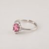 Blush Halo Ring｜玫光之環 925純銀粉紅碧璽鋯石戒指