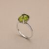 ringsilverganlashjihutie2 Verdant Crown Ring|翠光之冠 925純銀橄欖石戒指