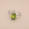 ringsilverganlashjihutie3 Verdant Crown Ring|翠光之冠 925純銀橄欖石戒指