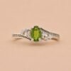 Verdant Melody Ring｜翠韻流光 925純銀綠色碧璽戒指
