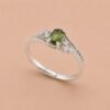 Verdant Melody Ring｜翠韻流光 925純銀綠色碧璽戒指