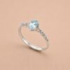 ringsilverhailambaooval3 Sea Lace Ring|海韻蕾絲 925純銀海藍寶石戒指