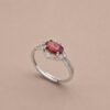 Crimson Bloom Ring｜緋紅綻放 925純銀紅石榴石戒指