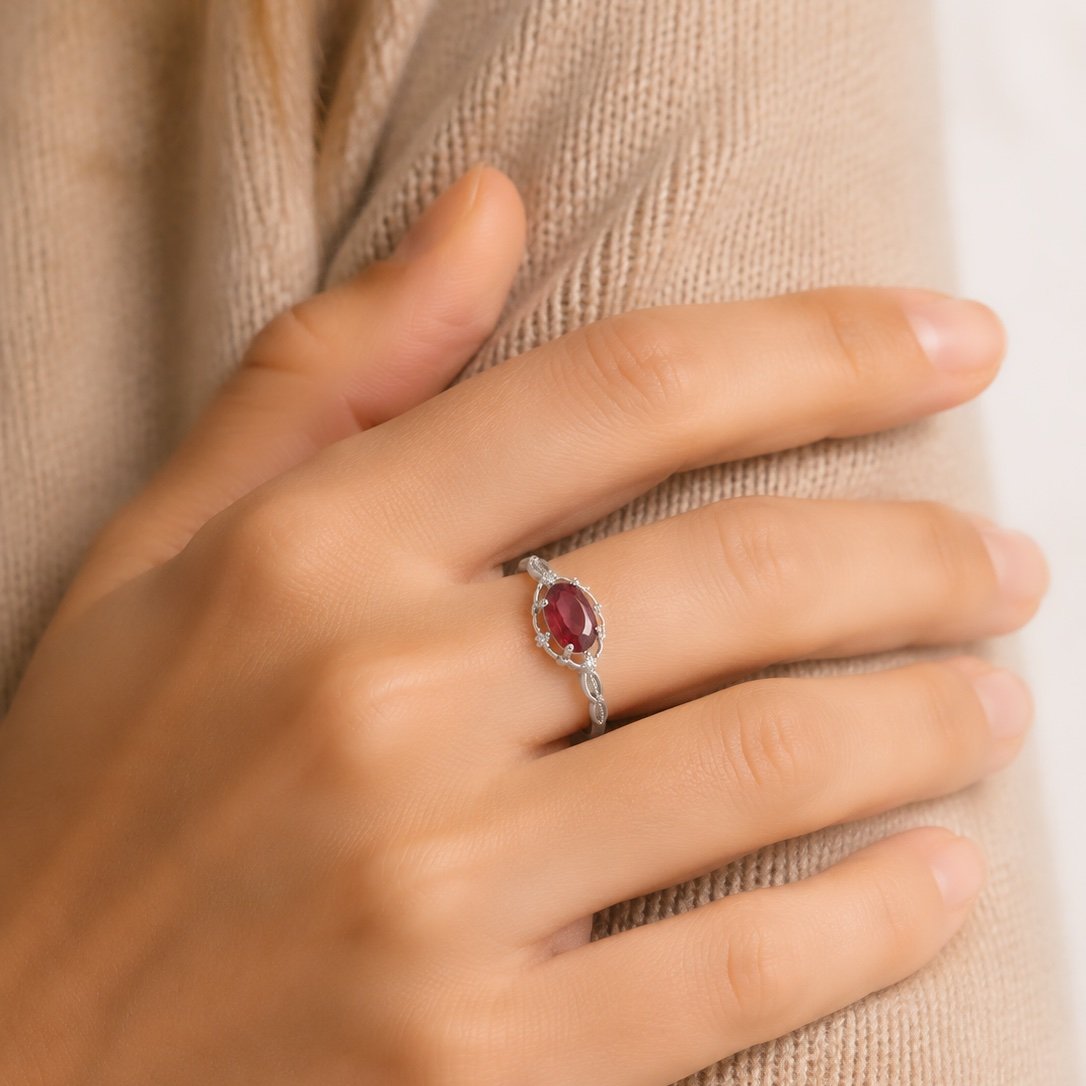 ringsilverhongshiliuwear Amber Solace Ring|琥珀暖陽 925純銀馬德拉黃水晶戒指
