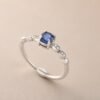 Sapphire Vine Ring｜藍寶藤光 925純銀藍寶石鋯石戒指