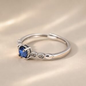 Sapphire Vine Ring｜藍寶藤光 925純銀藍寶石鋯石戒指