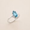 ringsilvermaequisetopaz2 Azure Marquis Ring|湛藍流影 925純銀瑞士藍托帕石戒指