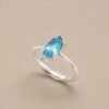 ringsilvermaequisetopaz3 Azure Marquis Ring|湛藍流影 925純銀瑞士藍托帕石戒指