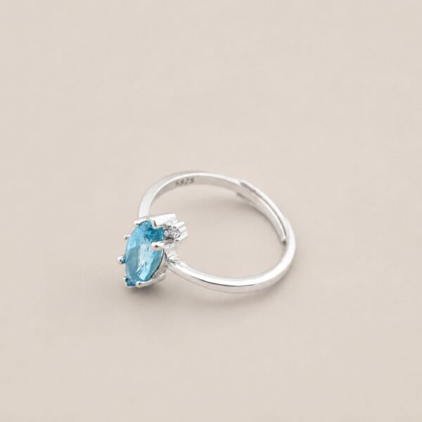 ringsilvermaequisetopaz4 Azure Marquis Ring|湛藍流影 925純銀瑞士藍托帕石戒指