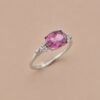 ringsilvermeihongbixibig2 Rosé Radiance Ring|玫瑰流光 925純銀玫紅碧璽戒指