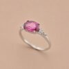ringsilvermeihongbixibig3 Rosé Radiance Ring|玫瑰流光 925純銀玫紅碧璽戒指